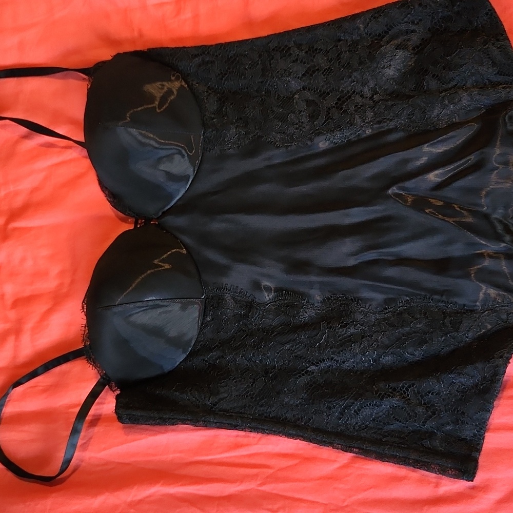 La Perla corset in black w dentelle and laces
